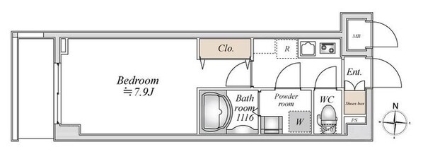 オープンブルーム東向島の物件間取画像